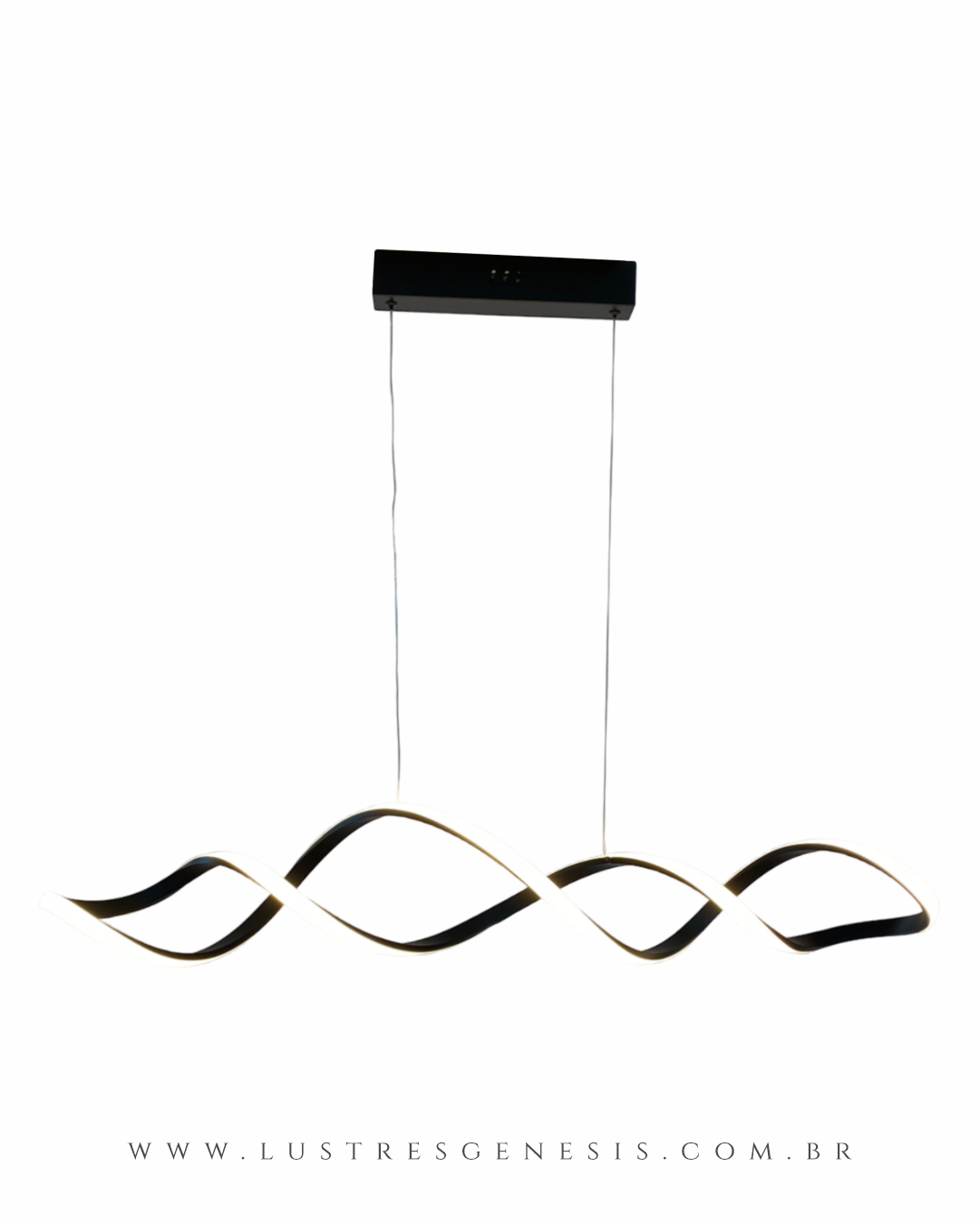 Lustre pendente de LED moderno DNA dourado para sala de jantar, quartos, sala de estar e escritórios. Lustres Gênesis loja online de Lustres e Iluminação Decorativa
